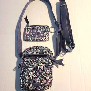 Vera Bradley Small Convertible Crossbody Bag and Zip ID